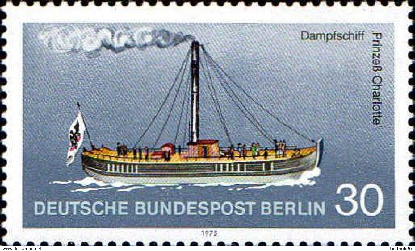 Berlin Poste N** Yv:447 Mi:483 Dampfschiff Prinzeß Charlotte - Ungebraucht