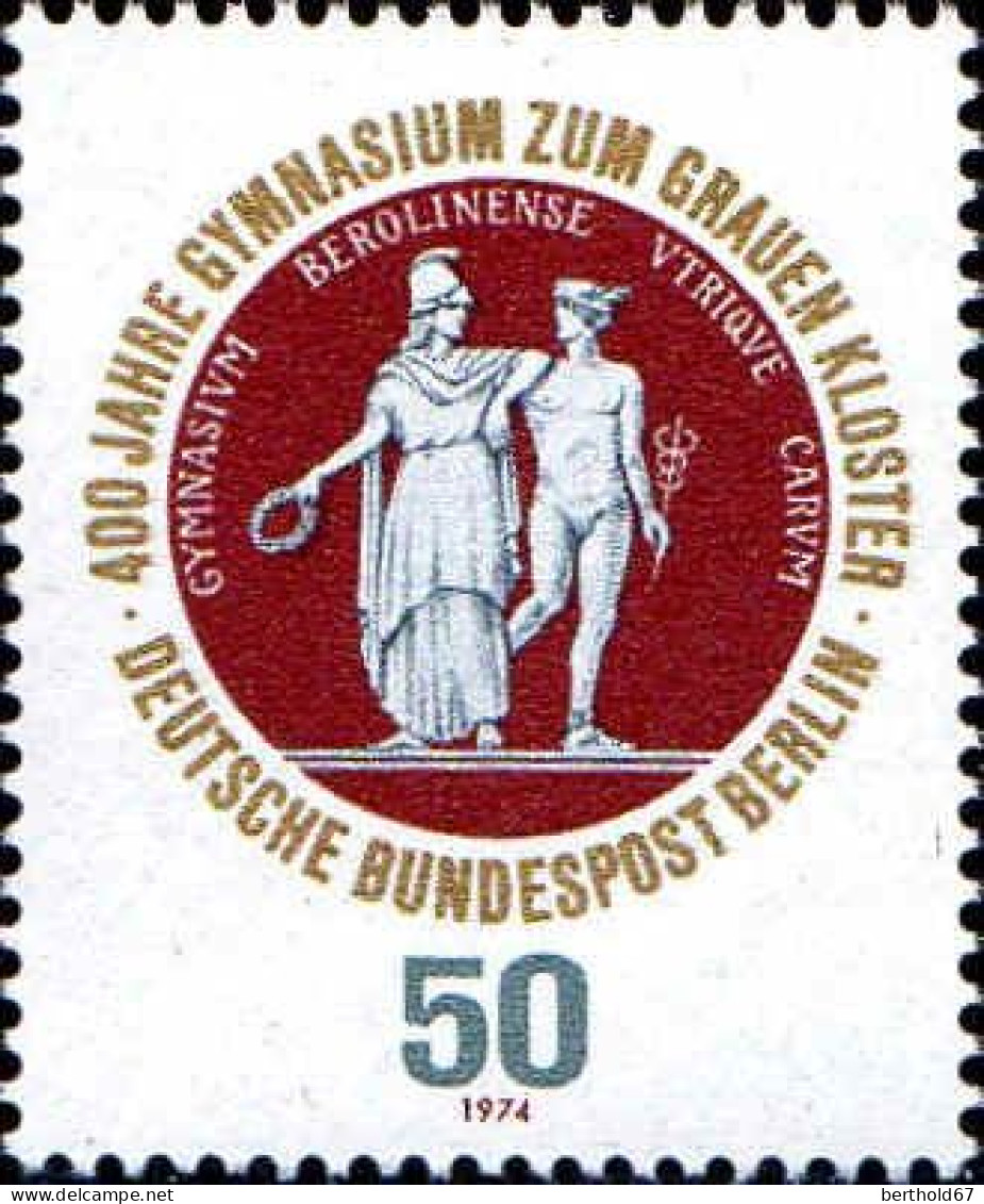 Berlin Poste N** Yv:436 Mi:472 400.Jahre Gymnasium Zum Grauen Kloster - Neufs