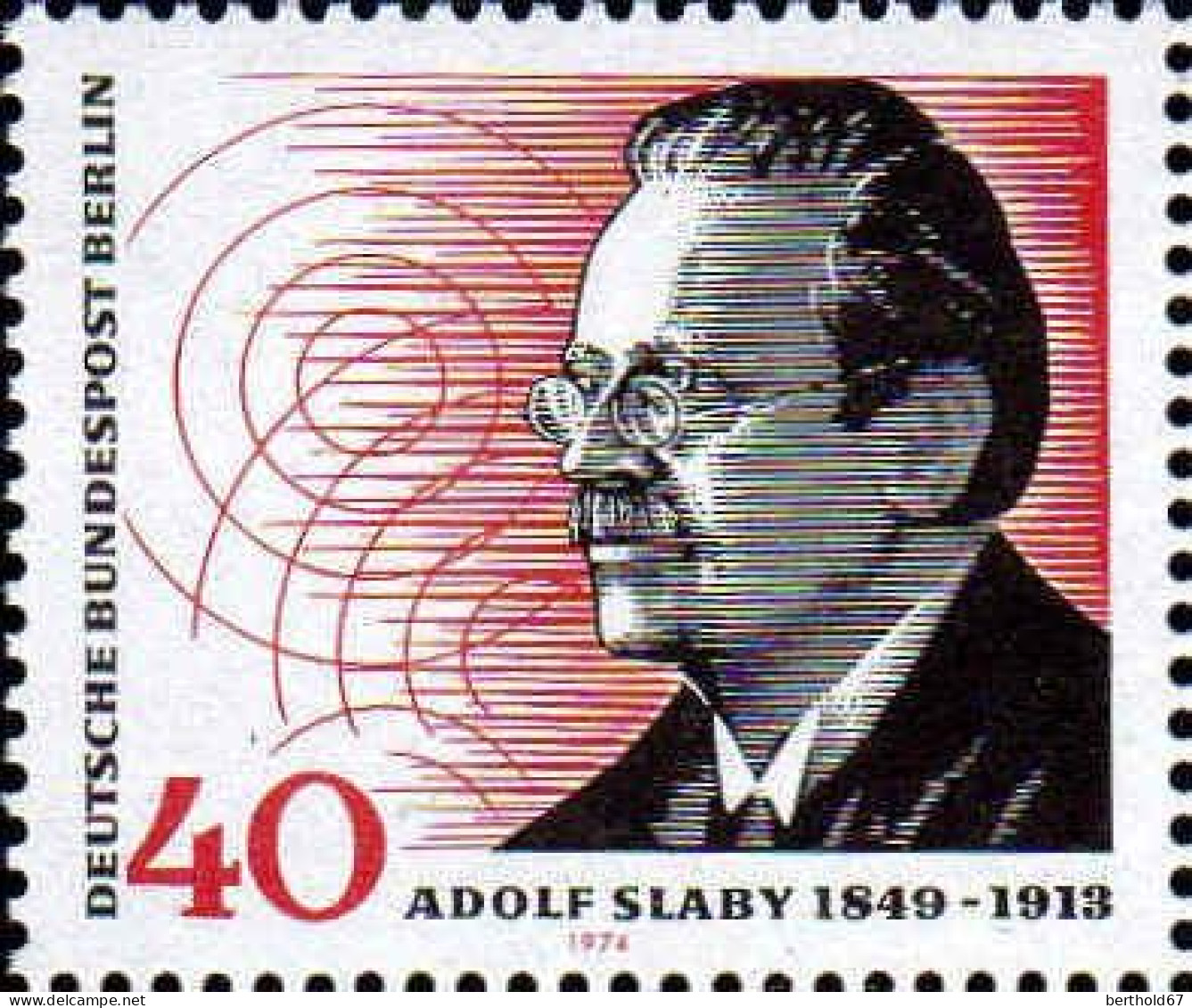 Berlin Poste N** Yv:435 Mi:467 Adolf Slaby Technicien De La Radio - Unused Stamps