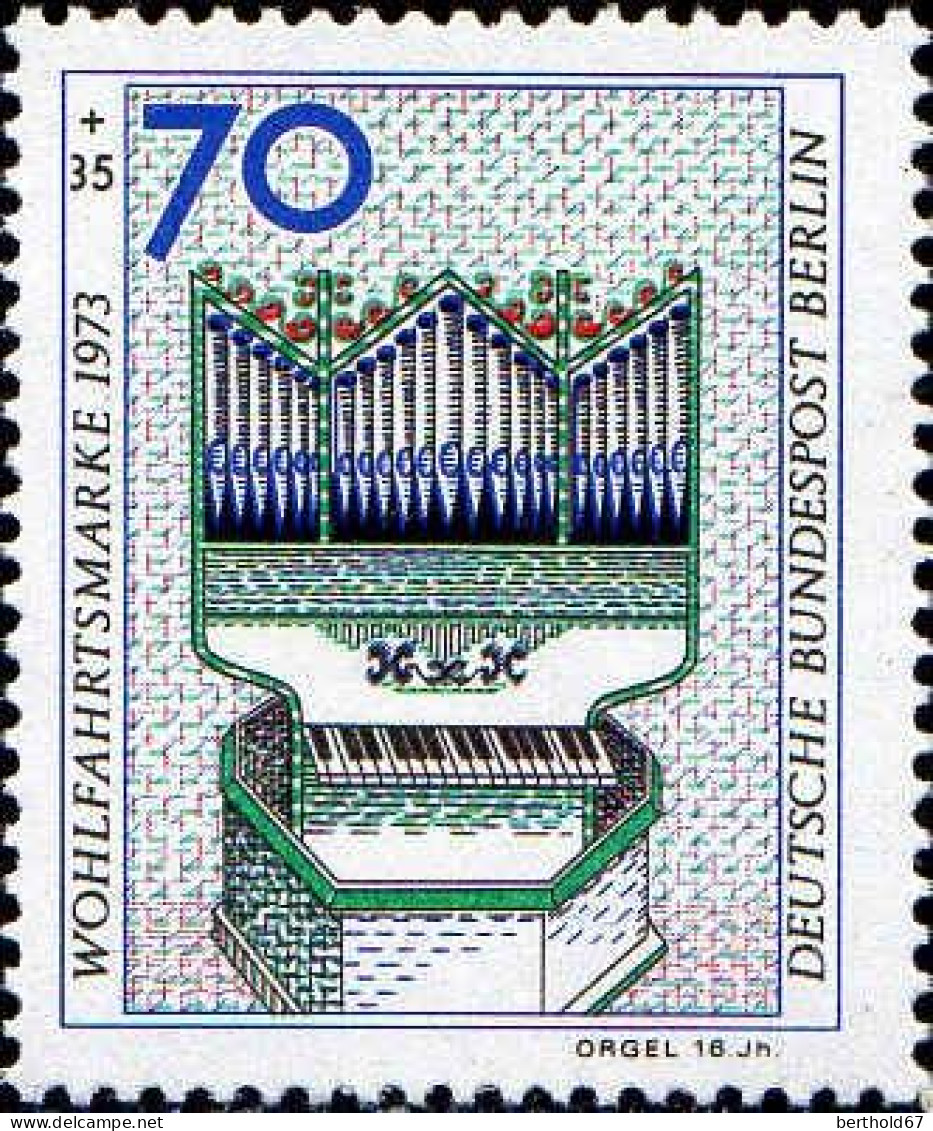 Berlin Poste N** Yv:426 Mi:462 Wohlfahrtsmarke Orgel 16.Jh - Nuovi