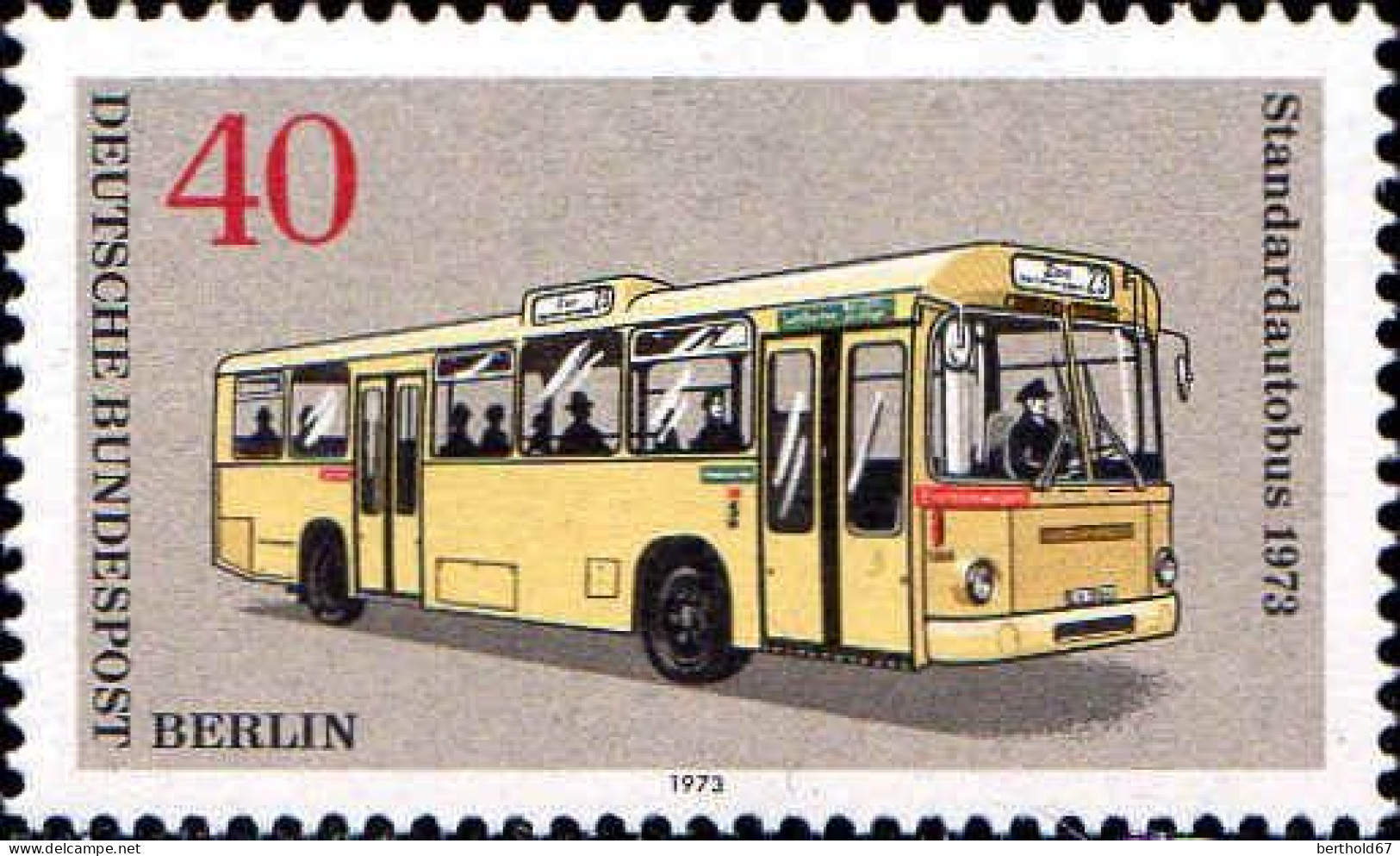 Berlin Poste N** Yv:422 Mi:451 Standartautobus 1973 - Unused Stamps