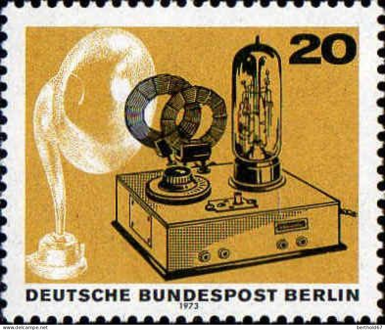Berlin Poste N** Yv:416 Mi:455 Appareil Radio - Ungebraucht