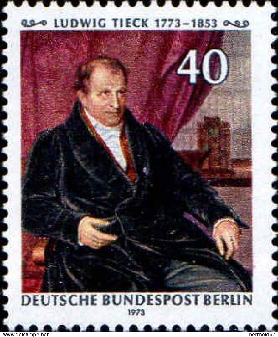 Berlin Poste N** Yv:414 Mi:452 Ludwig Tieck Poète - Unused Stamps