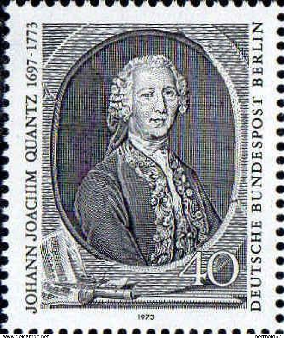 Berlin Poste N** Yv:415 Mi:454 Johann Joachim Quantz Flutiste - Unused Stamps