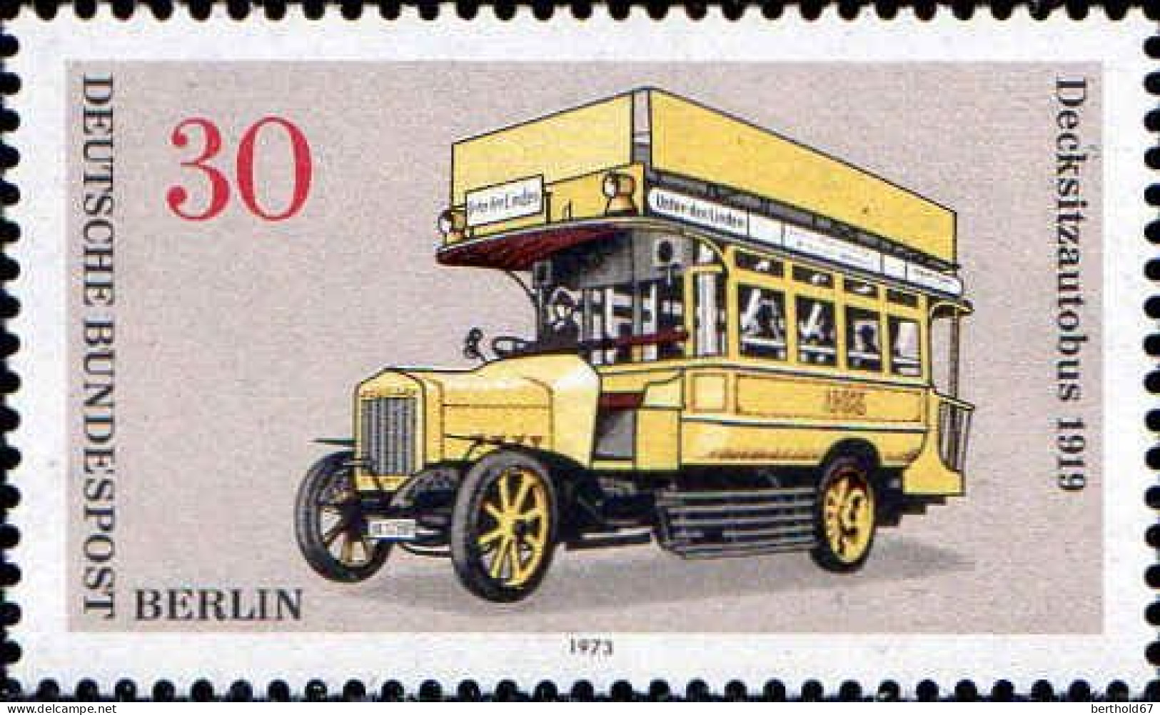 Berlin Poste N** Yv:412 Mi:448 Decksitzautobus - Unused Stamps