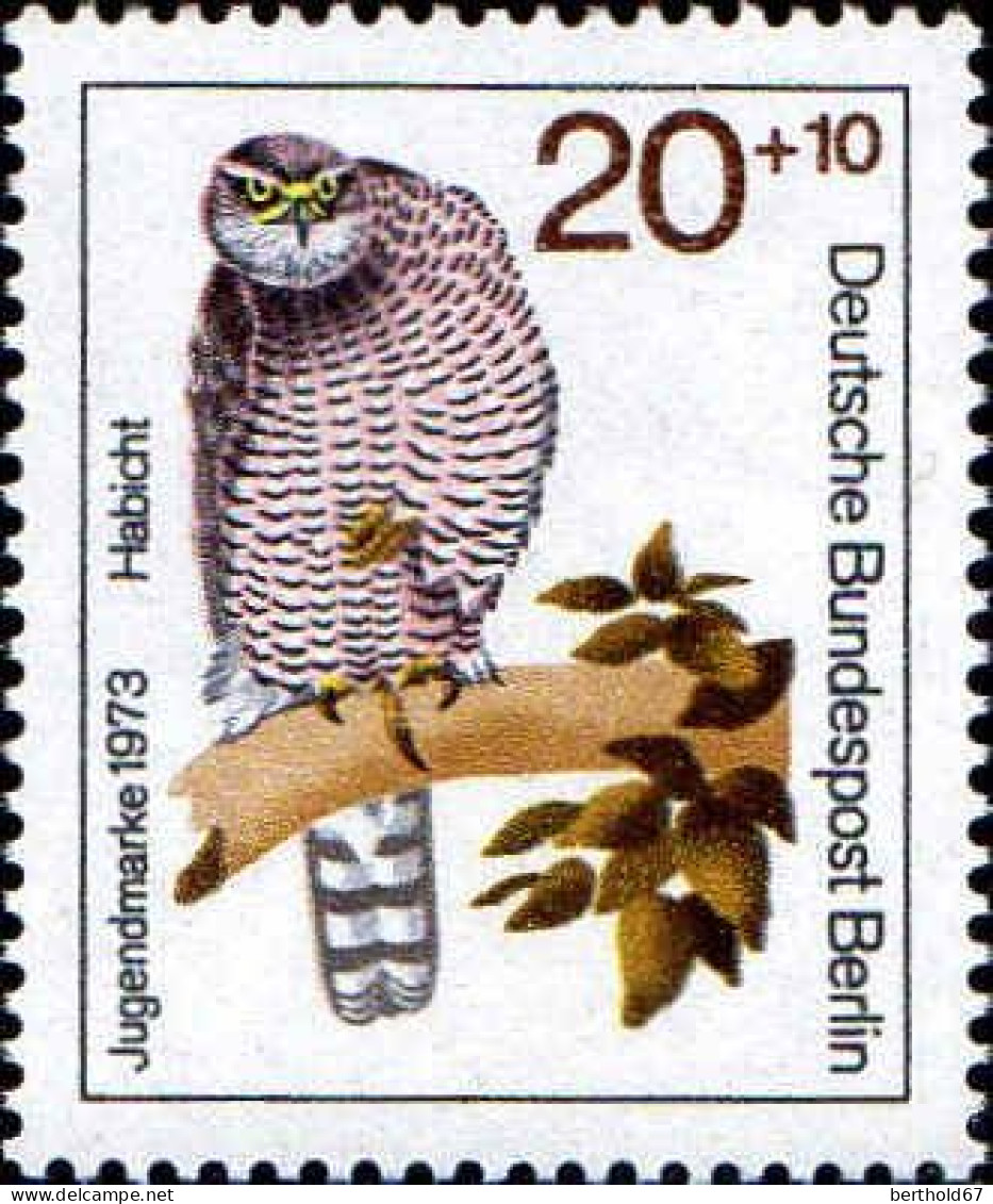 Berlin Poste N** Yv:407 Mi:442 Jugendmarke Habicht - Unused Stamps