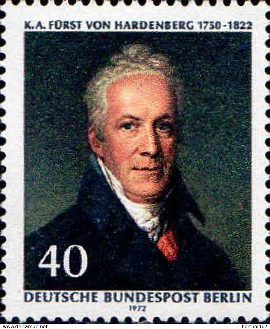 Berlin Poste N** Yv:406 Mi:440 Fürst Von Hardenberg Chancelier - Unused Stamps