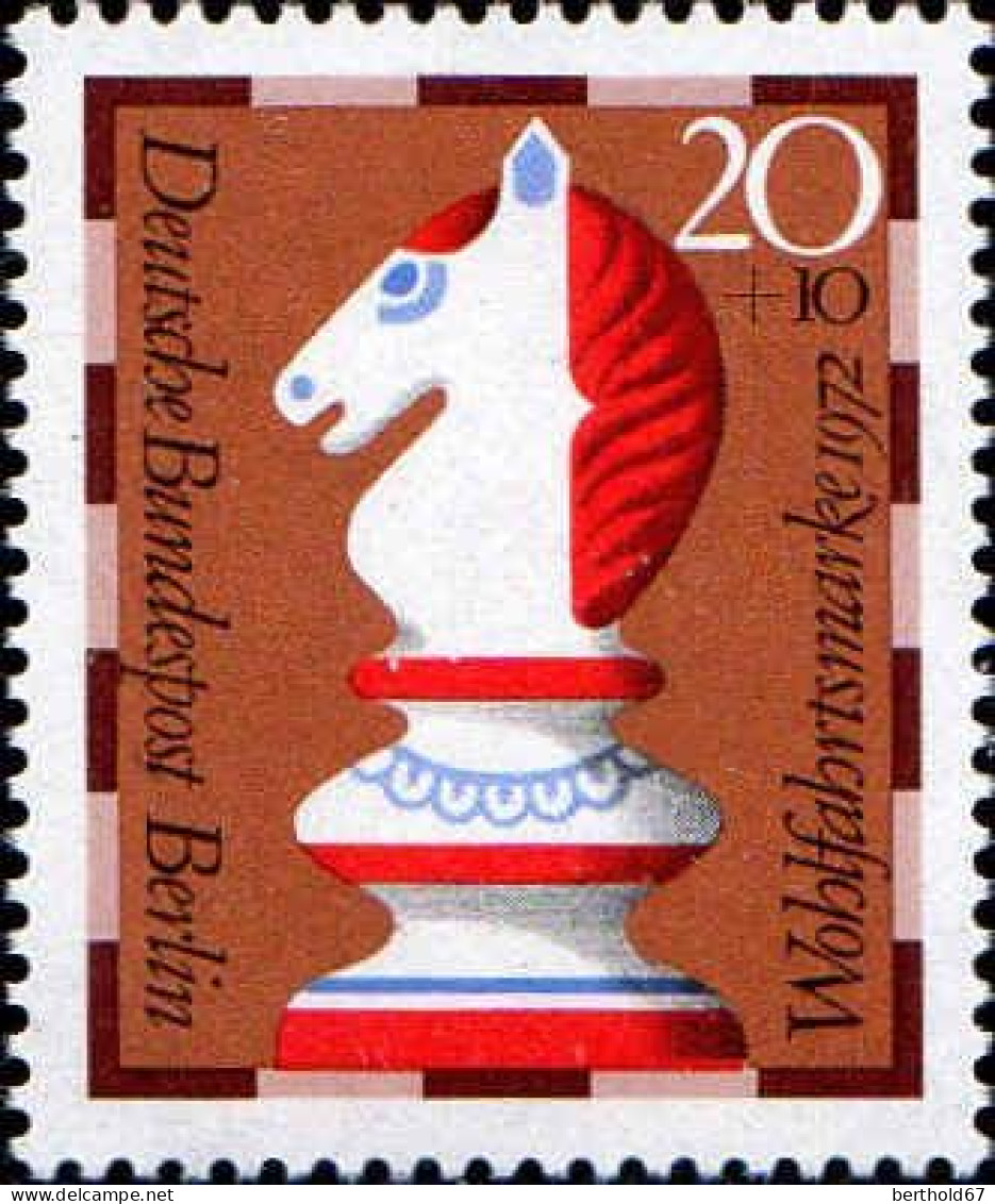 Berlin Poste N** Yv:400 Mi:435 Wohlfahrtsmarke Echecs Cheval - Unused Stamps
