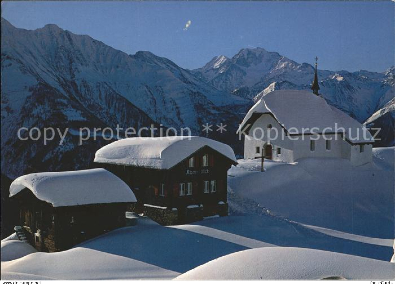 11896767 Bettmeralp VS Kapelle Mit Weissmies Und Fletschhorn Bettmeralp - Other & Unclassified