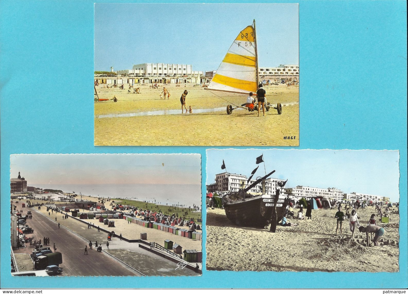 BERCK - PLAGE  - Lot De 14 Cartes - Hôtel  Bateaux Voitures - Berck