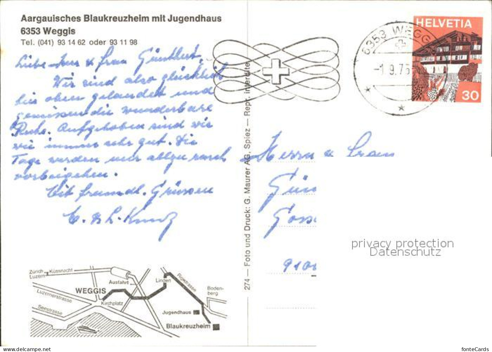 11896707 Weggis Vierwaldstaettersee Aargauisches Blaukreuzheim Mit Jugendhaus We - Andere & Zonder Classificatie