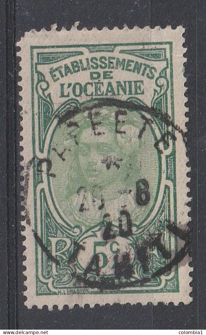 OCEANIE YT 24 Oblitéré 20 AOUT 1920 TAHITI - Used Stamps