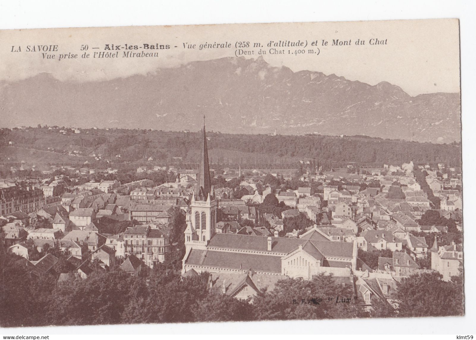 Aix-les-Bains - Vue Générale Et Le Mont Du Chat - Aix Les Bains