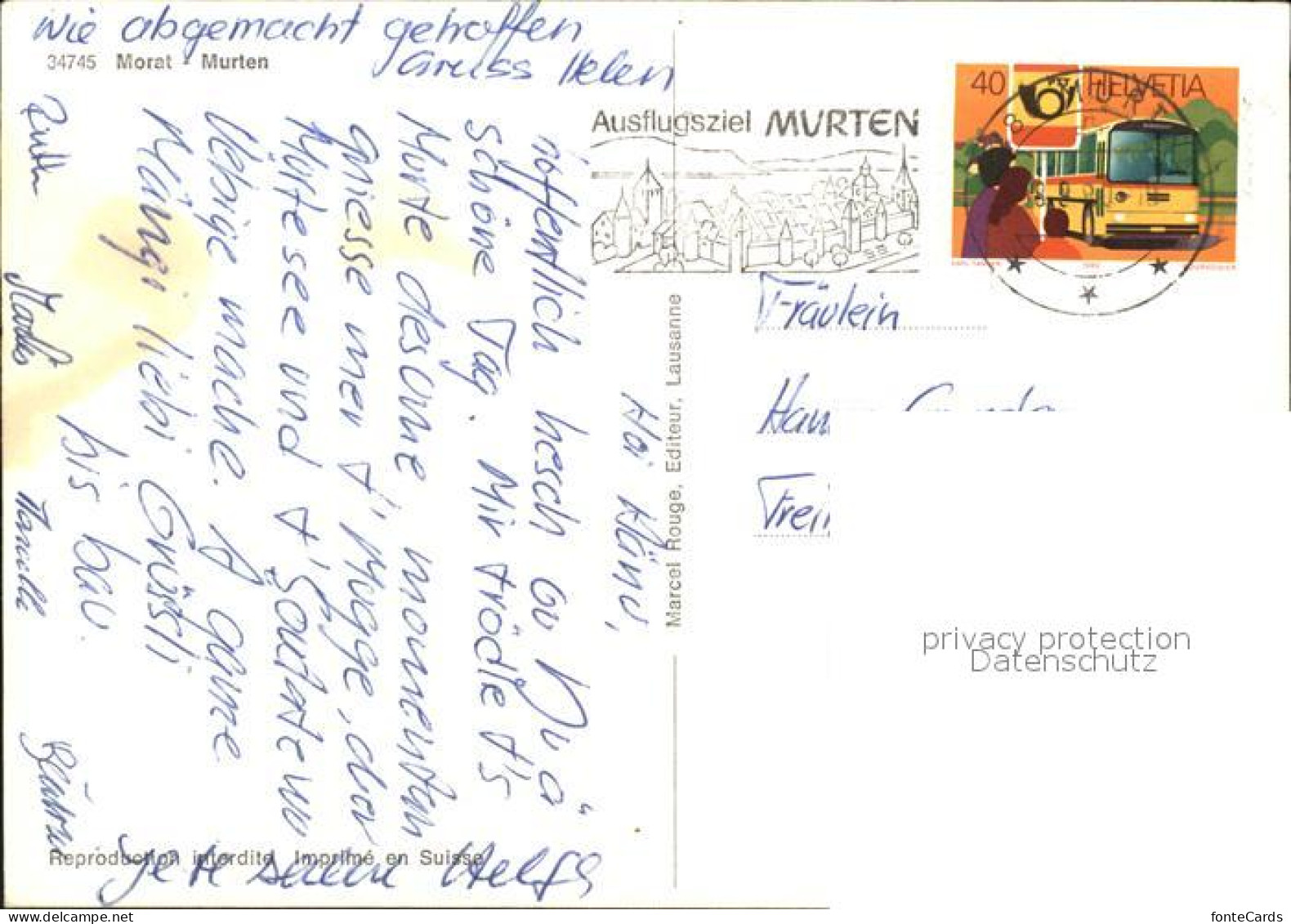 11896507 Morat Murten Panorama Murten - Autres & Non Classés