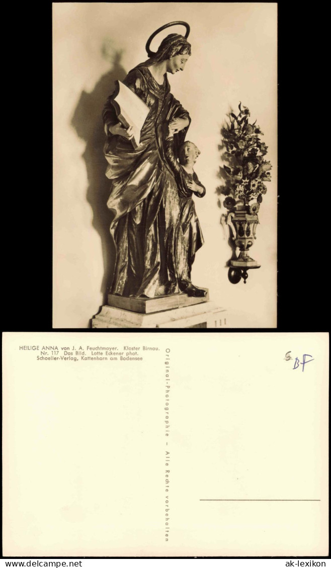 Ansichtskarte  HEILIGE ANNA Von J. A. Feuchtmayer, Kloster Birnau 1960 - Andere & Zonder Classificatie