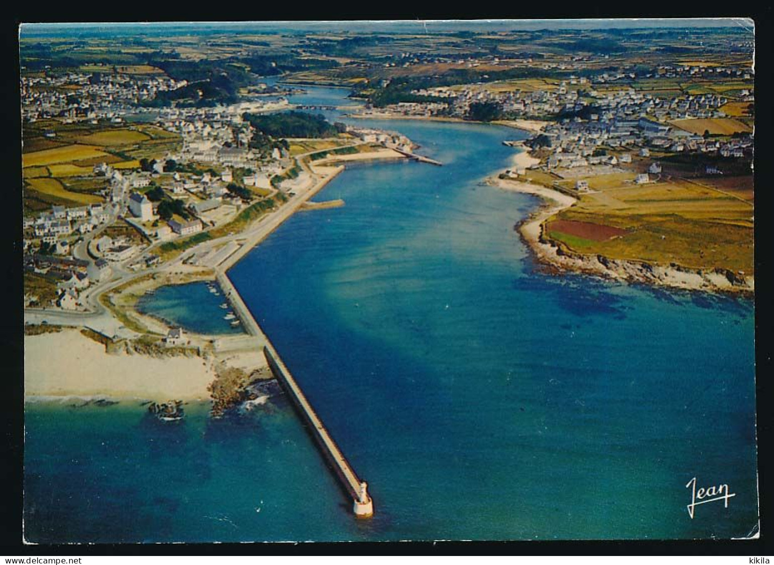 CPSM / CPM 10.5 X 15 Finistère AUDIERNE-POULGOAZEC L'Entrée Du Port Et La Rivière - Le Goyen - Audierne