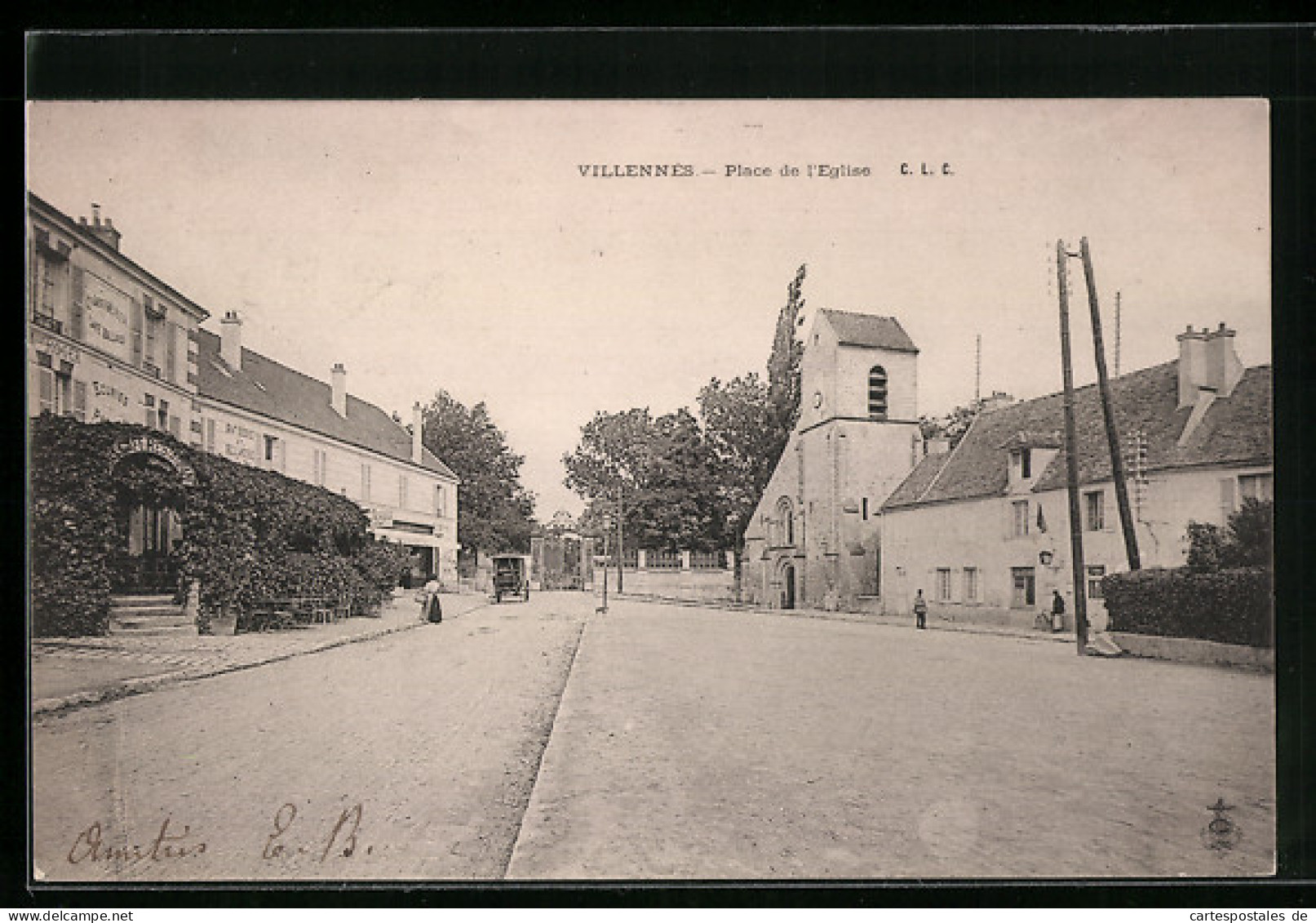 CPA Villennes, Place De L`Eglise  - Other & Unclassified