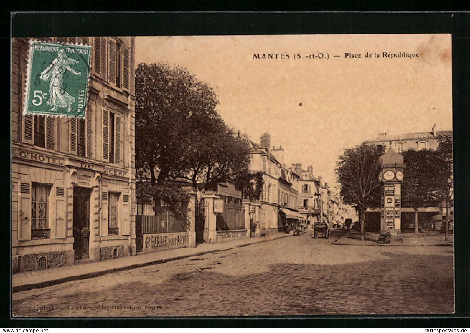 CPA Mantes, Place De La Republique  - Other & Unclassified