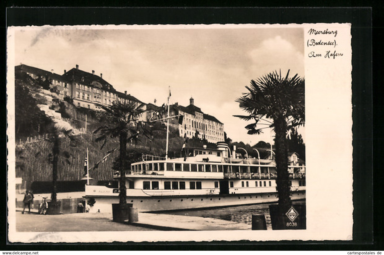 AK Meersburg Am Bodensee, Ausflugsschiff Am Hafen  - Meersburg