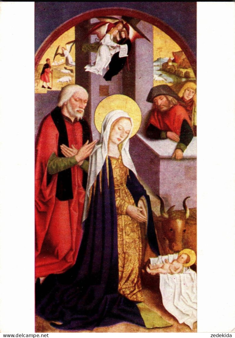 H2339 - TOP Zeitblom Künstlerkarte Weihnachtskrippe Krippe Geburt Christi Madonna Maria - Other & Unclassified