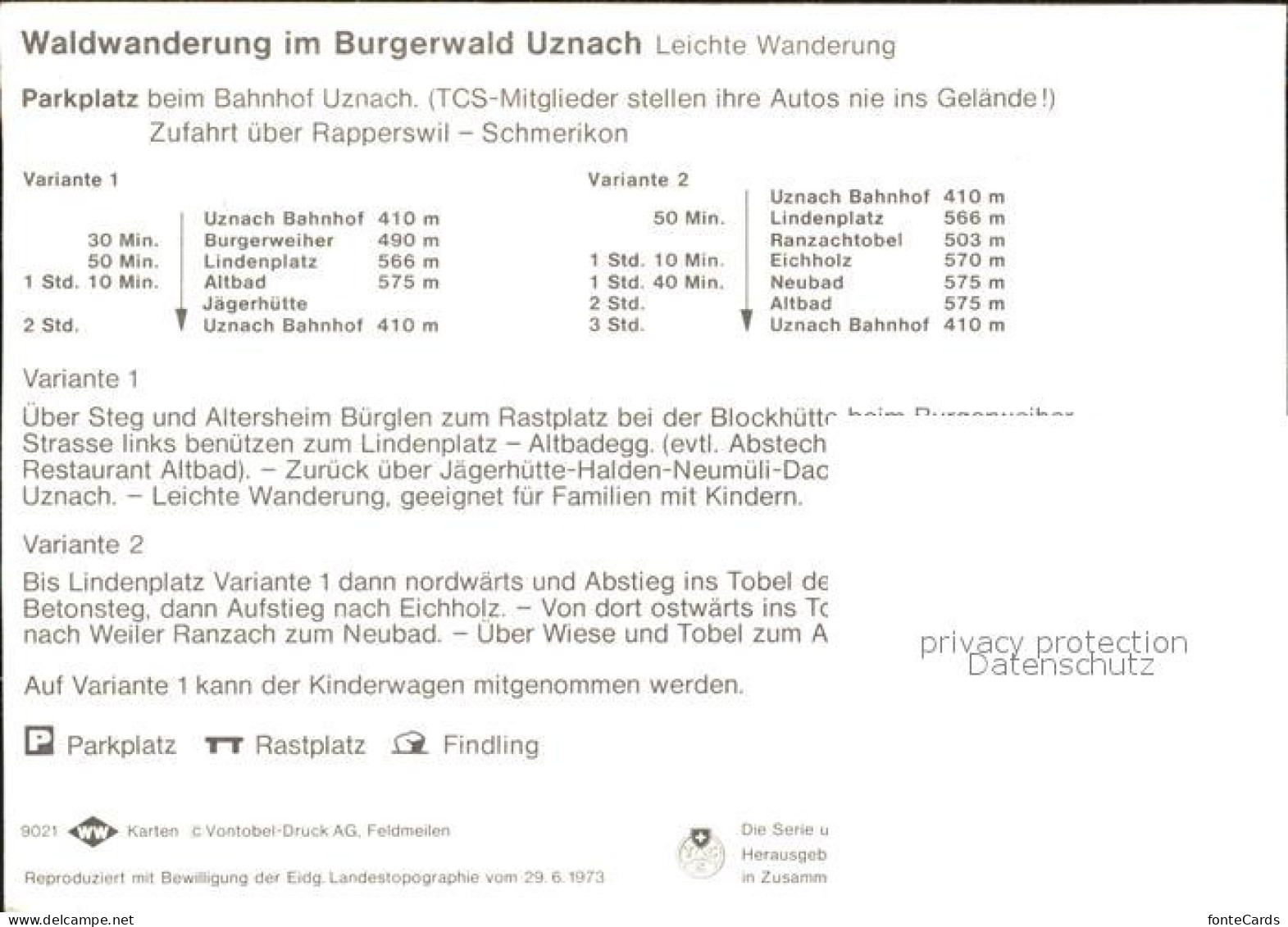 11891297 Uznach Waldwanderung Im Burgerwald Uznach Panoramakarte Uznach - Other & Unclassified