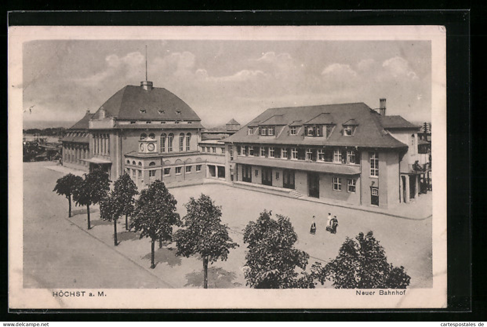 AK Frankfurt-Höchst, Neuer Bahnhof  - Frankfurt A. Main