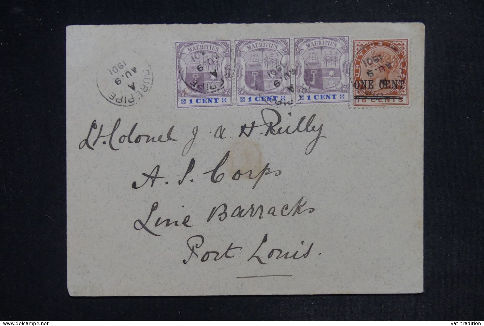 MAURICE -  Enveloppe De Curepipe Pour St Louis En 1901  - L 152455 - Mauritius (...-1967)