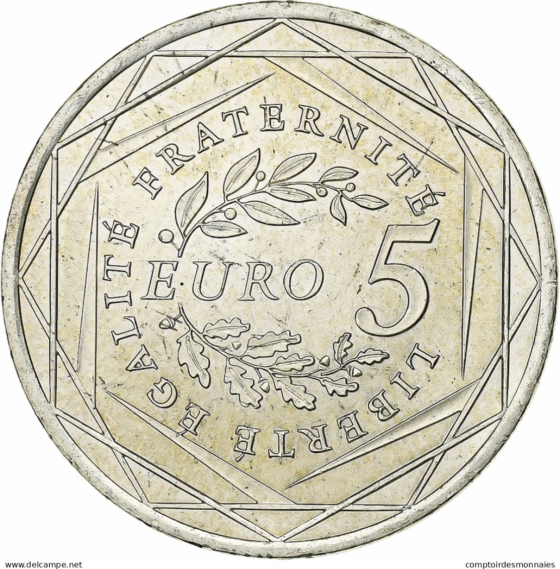 France, 5 Euro, Semeuse, 2008, Argent, SPL, KM:1534 - France