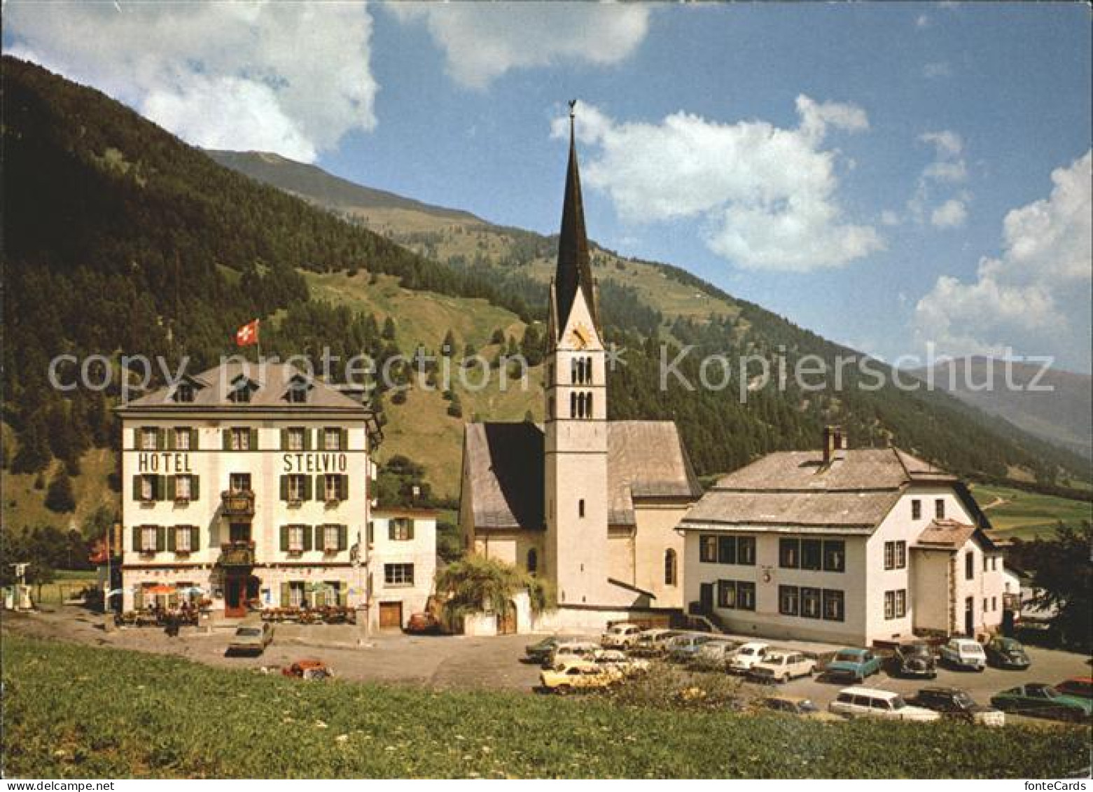 11890997 Sta Maria Muestair Hotel Stelvio Mit Kirche Und Sport Camp Sta. Maria V - Autres & Non Classés