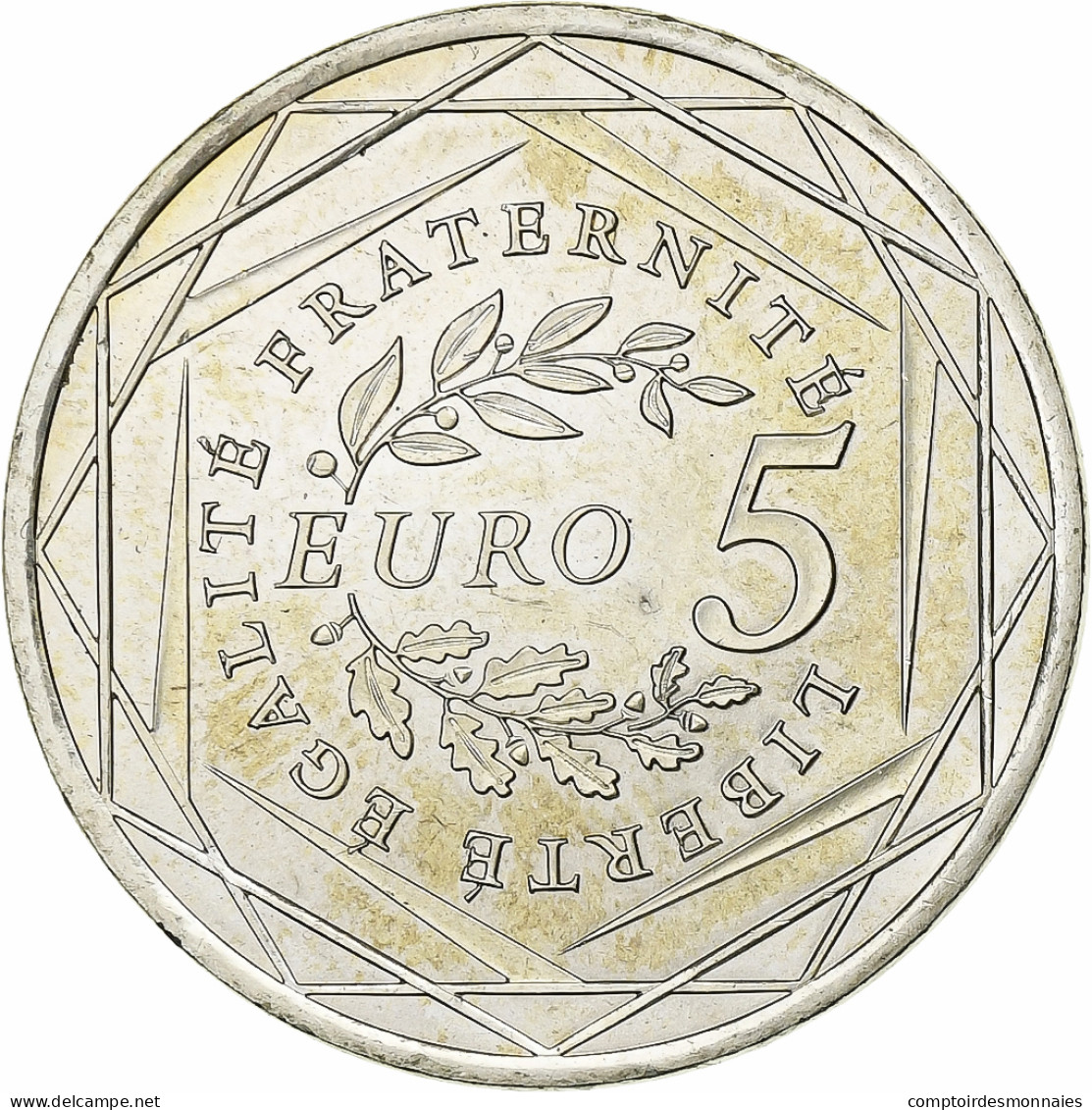 France, 5 Euro, Semeuse, 2008, Argent, SPL, KM:1534 - France