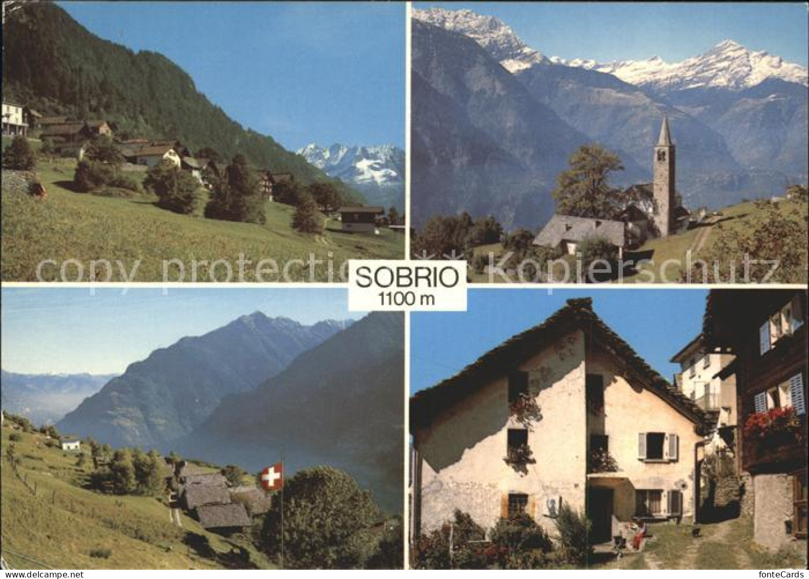 11890897 Sobrio Dorfpartie Kirche Teilansichten Sobrio - Autres & Non Classés