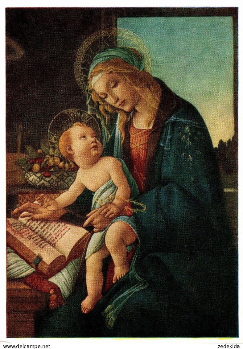 H2341 - TOP Botticelli Künstlerkarte Weihnachtskrippe Krippe Geburt Christi Madonna Maria - Autres & Non Classés