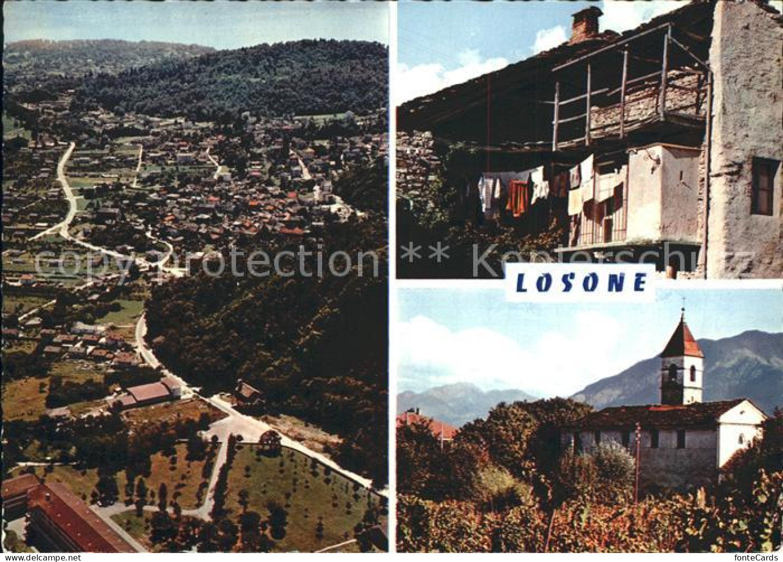 11889867 Losone Totalansicht Dorfmotiv Kirche Losone - Sonstige & Ohne Zuordnung