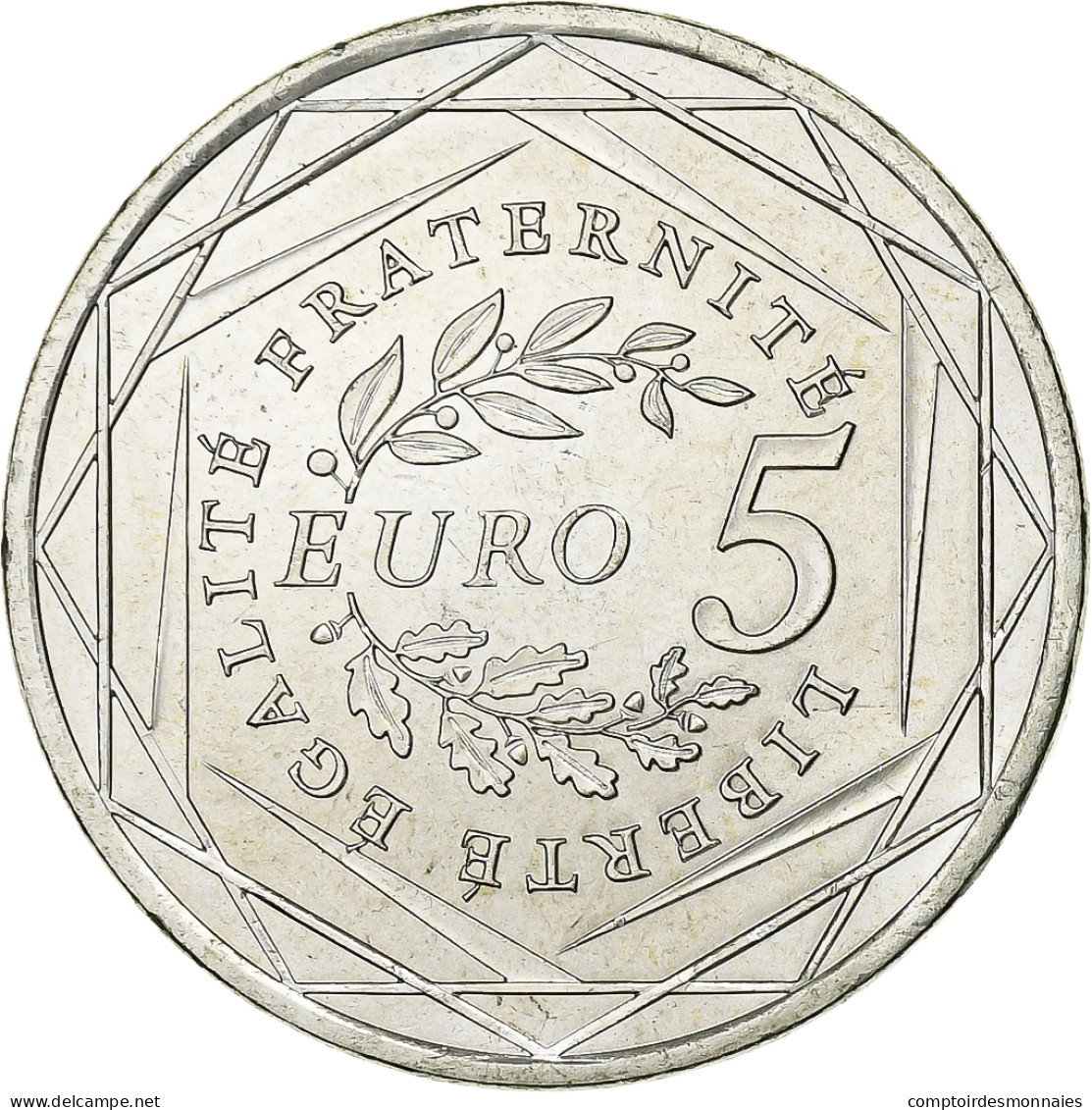 France, 5 Euro, Semeuse, 2008, Argent, SPL, KM:1534 - Francia