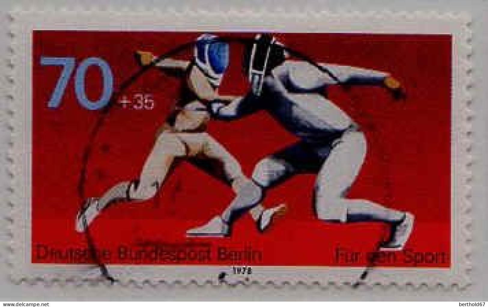 Berlin Poste Obl Yv:529 Mi:568 Für Den Sport Escrime (cachet Rond) (Thème) - Fencing