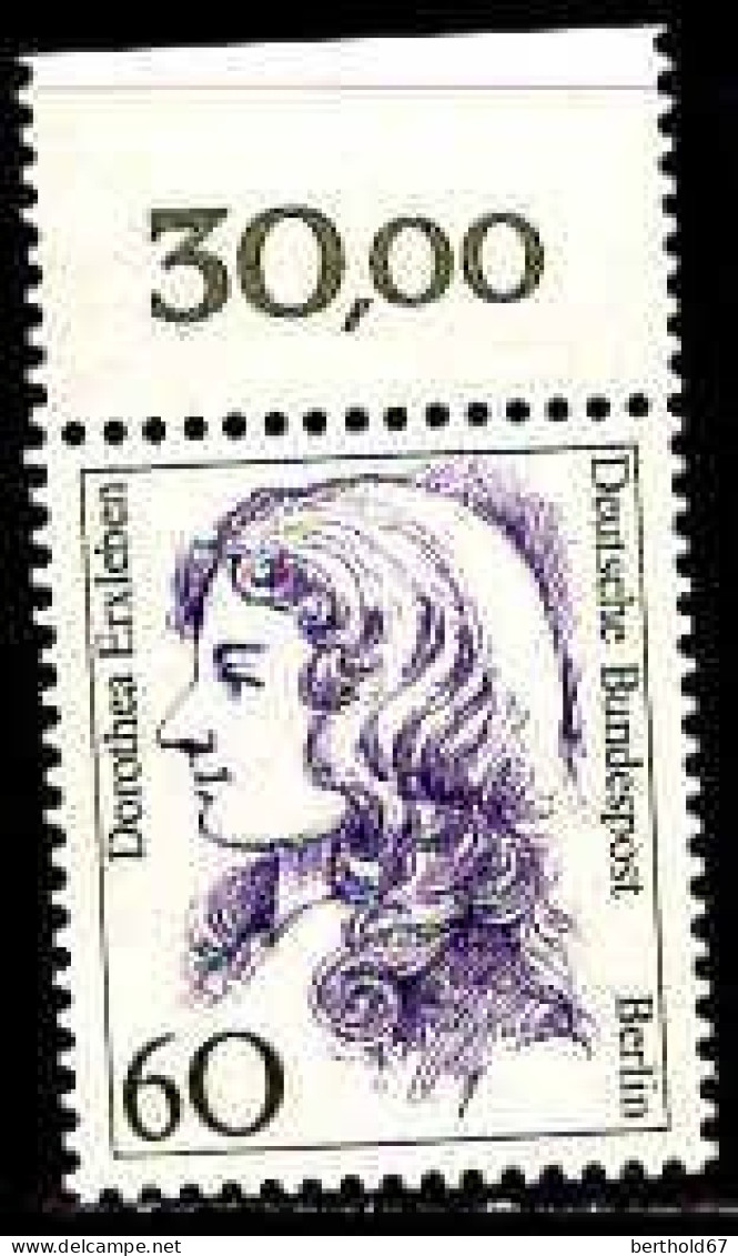 Berlin Poste N** Yv:785 Mi:824 Dorothea Erxleben Medecin Bord De Feuille (Thème) - Berühmte Frauen
