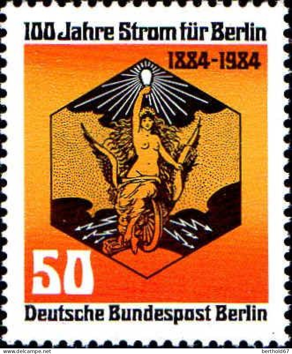Berlin Poste N** Yv:681 Mi:720 100.Jahre Strom Für Berlin (Thème) - Electricidad
