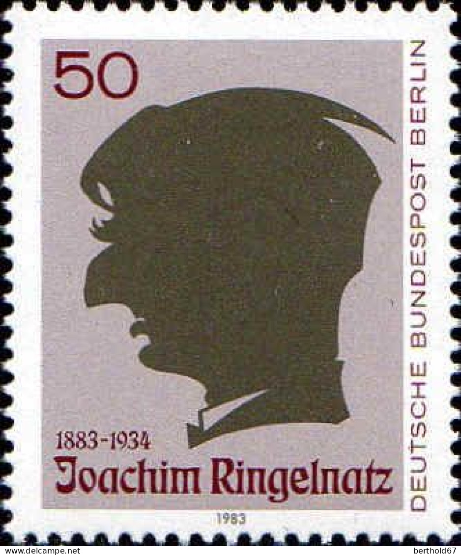 Berlin Poste N** Yv:663 Mi:701 Joachim Ringelnatz Peintre & Poete (Thème) - Autres & Non Classés