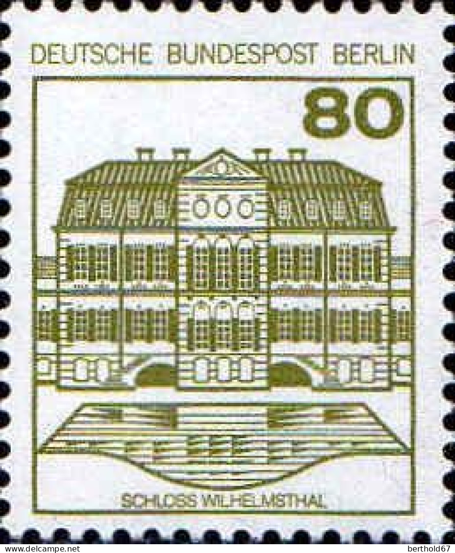 Berlin Poste N** Yv:633 Mi:674A Schloss Wilhelmsthal (Thème) - Schlösser U. Burgen