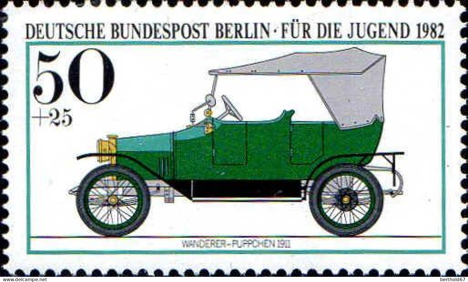 Berlin Poste N** Yv:622 Mi:661 Wanderer-Puppchen 1911 (Thème) - Voitures