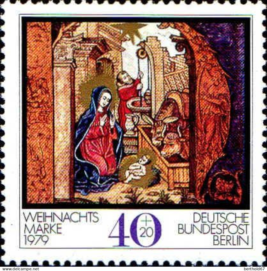 Berlin Poste N** Yv:572 Mi:613 Noël Naissance Du Christ (Thème) - Kerstmis