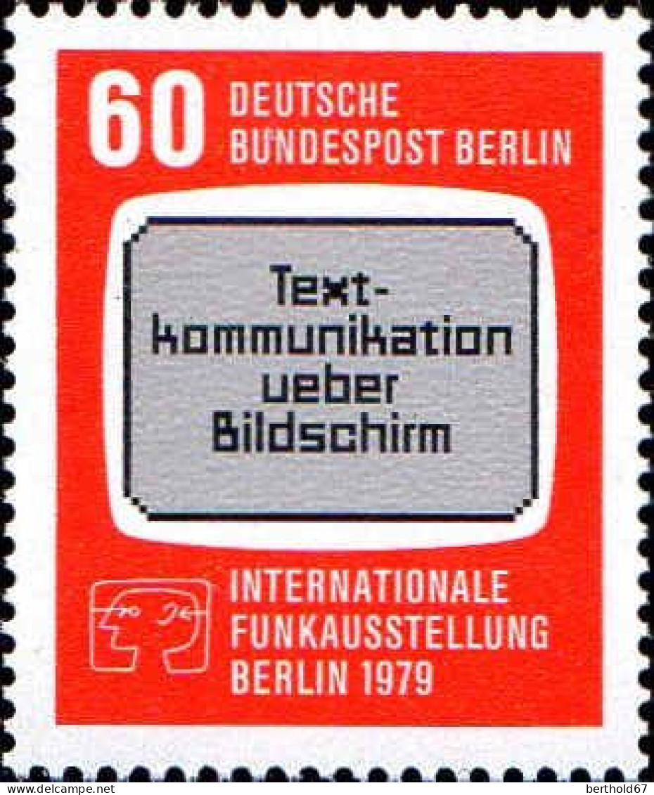 Berlin Poste N** Yv:561 Mi:600 Internationale Funkausstellung Berlin (Thème) - Télécom