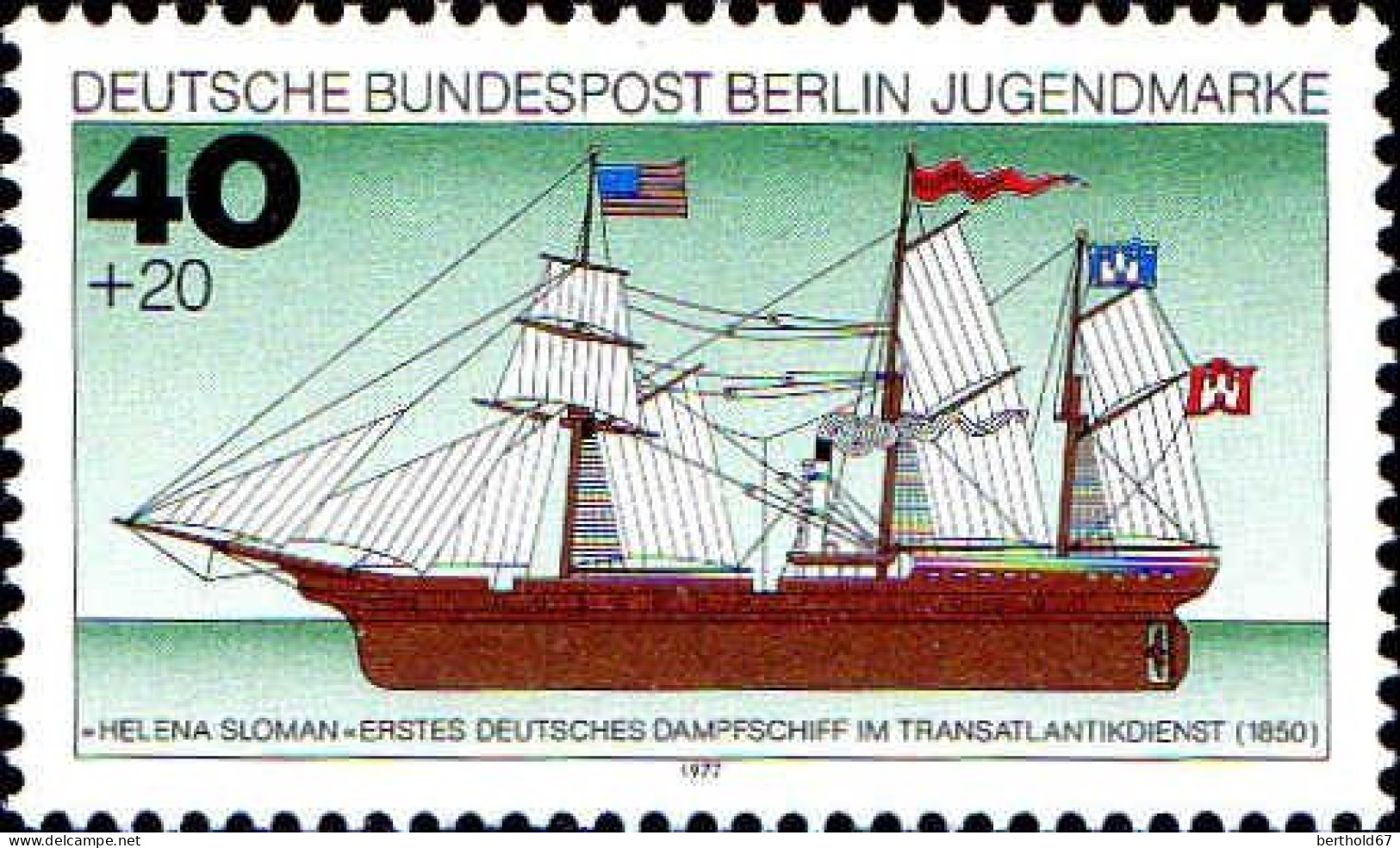 Berlin Poste N** Yv:506 Mi:545 Helena Sloman (Thème) - Ships
