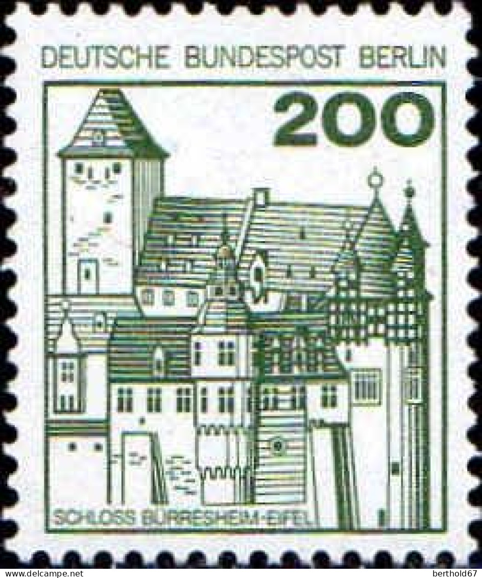 Berlin Poste N** Yv:502 Mi:540AI Schloss Bürresheim-Eifel (Thème) - Schlösser U. Burgen