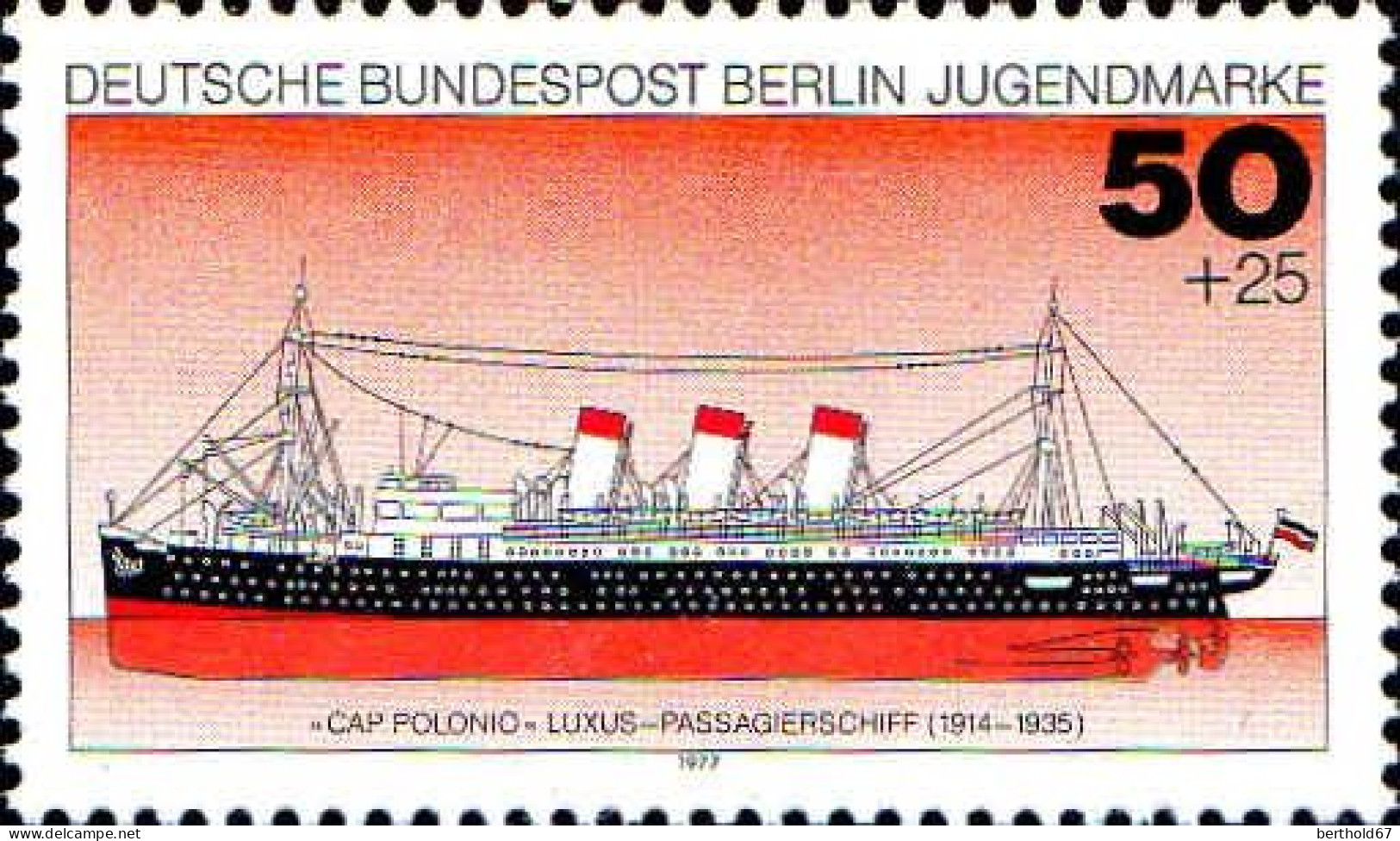 Berlin Poste N** Yv:507 Mi:546 Cap Polonio (Thème) - Ships