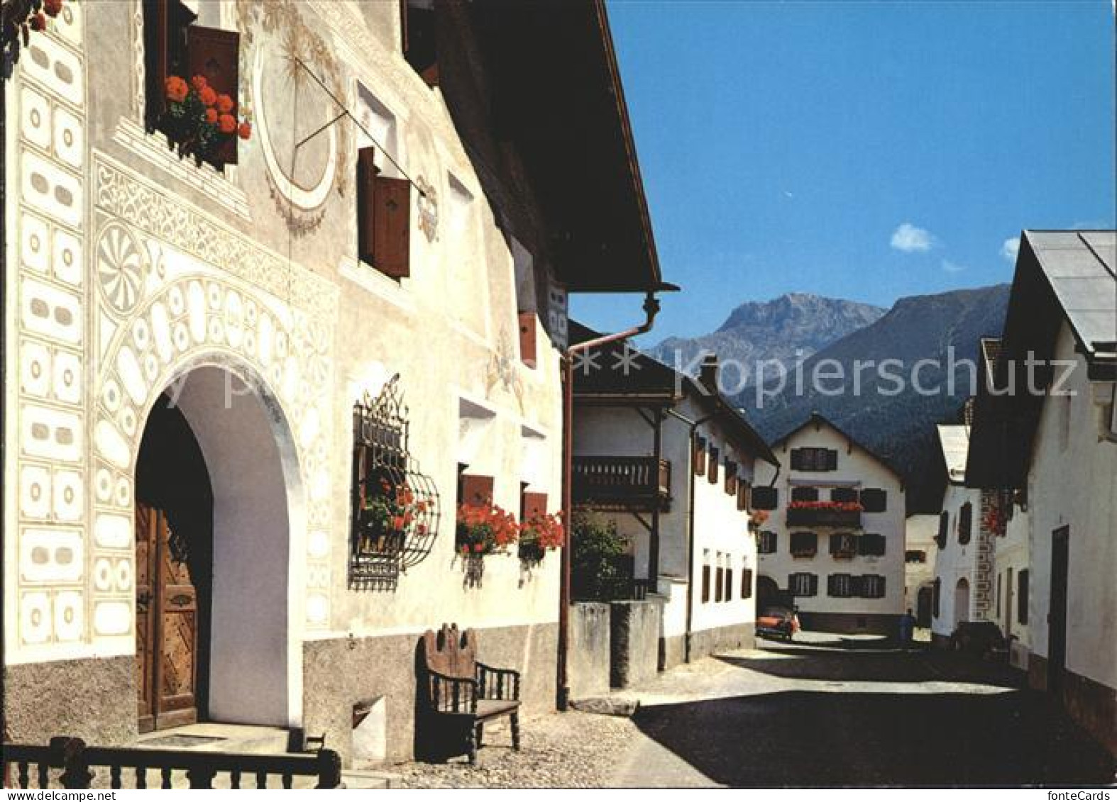 11889597 Bad Scuol Dorfgasse Engadinerhaus Scuol - Autres & Non Classés