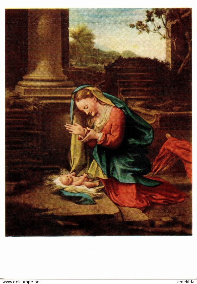 H2344 - TOP Allegri Künstlerkarte Weihnachtskrippe Krippe Geburt Christi Madonna Maria - Other & Unclassified