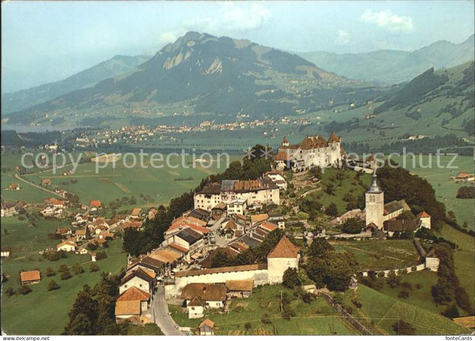 11888417 Gruyeres FR Fliegeraufnahme Gruyeres - Other & Unclassified