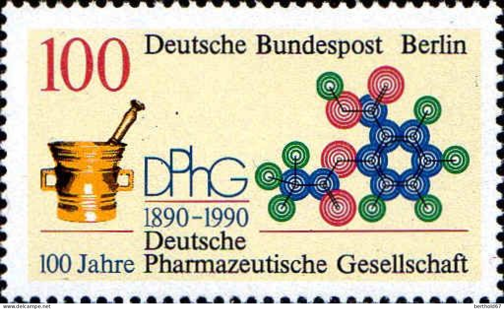 Berlin Poste N** Yv:836 Mi:875 Deutsche Pharmazeutische Gesellschaft - Ungebraucht