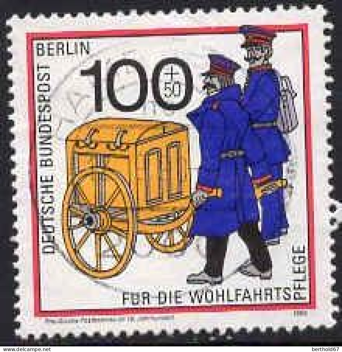 Berlin Poste Obl Yv:815 Mi:854 Preußische Postbeamte (Beau Cachet Rond) - Gebruikt